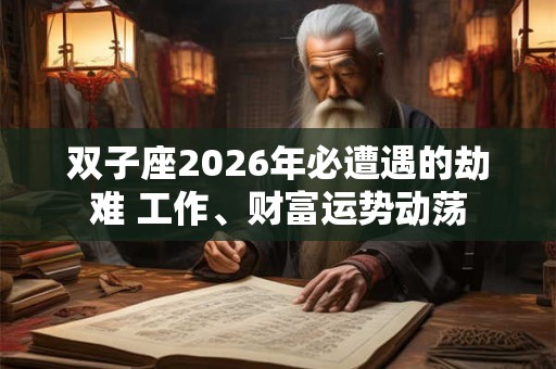 双子座2026年必遭遇的劫难 工作、财富运势动荡 双子座2026年必遭遇的劫难 工作、财富运势动荡