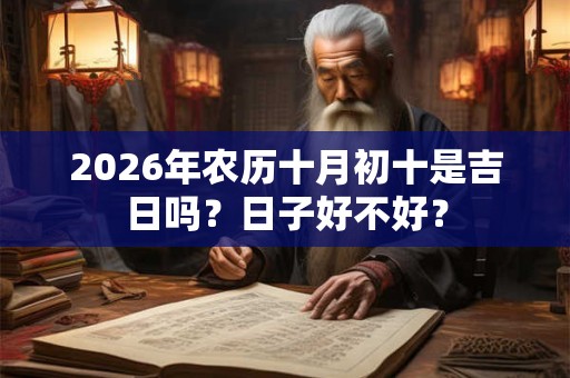 2026年农历十月初十是吉日吗？日子好不好？