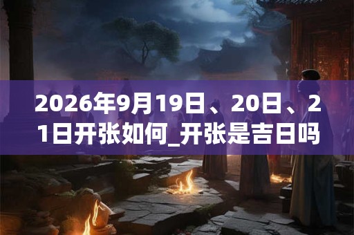 2026年9月19日、20日、21日开张如何_开张是吉日吗 2026年9月19日、20日、21日开张如何_开张是吉日吗