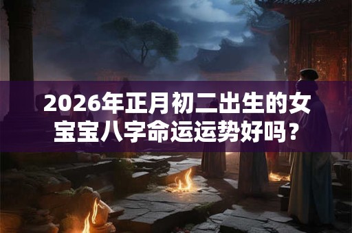 2026年正月初二出生的女宝宝八字命运运势好吗？