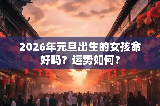 2026年元旦出生的女孩命好吗?运势如何? 2026年元旦出生的女孩命好吗?运势如何?