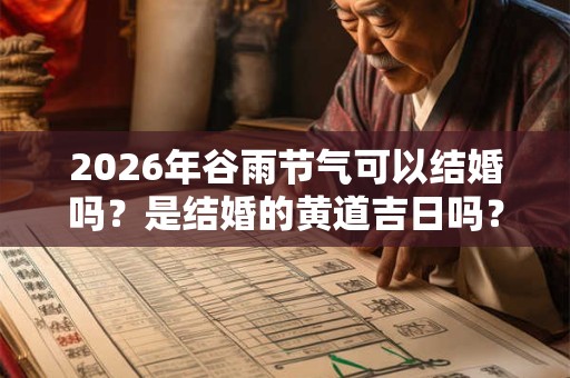 2026年谷雨节气可以结婚吗？是结婚的黄道吉日吗？