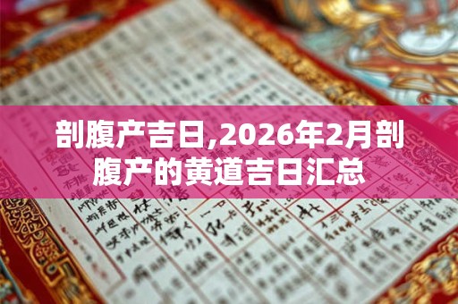 剖腹产吉日,2026年2月剖腹产的黄道吉日汇总