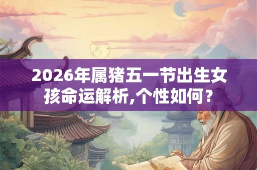 2026年属猪五一节出生女孩命运解析,个性如何？