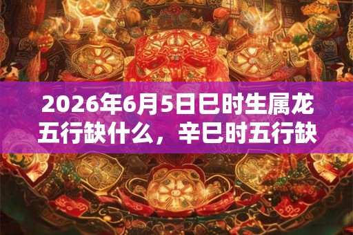 2026年6月5日巳时生属龙五行缺什么，辛巳时五行缺什么