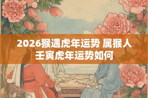 2026猴遇虎年运势 属猴人壬寅虎年运势如何