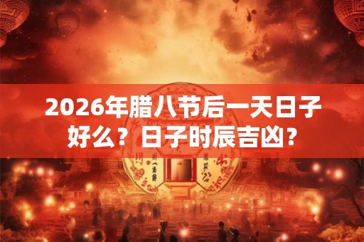2026年腊八节后一天日子好么？日子时辰吉凶？
