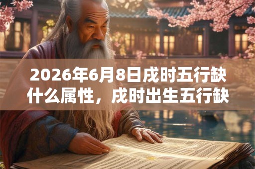 2026年6月8日戌时五行缺什么属性，戌时出生五行缺什么