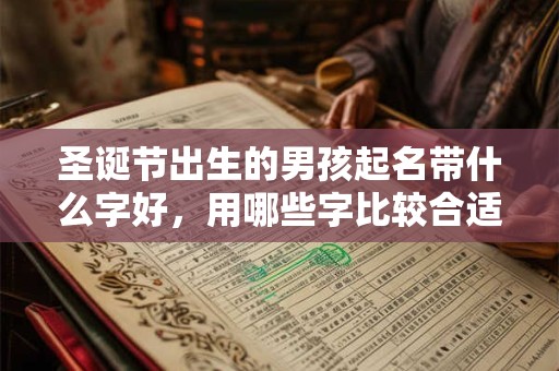 圣诞节出生的男孩起名带什么字好，用哪些字比较合适