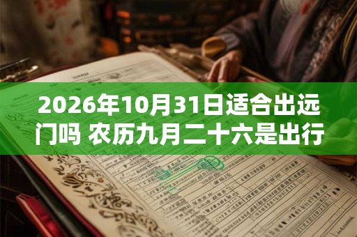 2026年10月31日适合出远门吗 农历九月二十六是出行吉日吗 2026年10月31日适合出远门吗 农历九月二十六是出行吉日吗