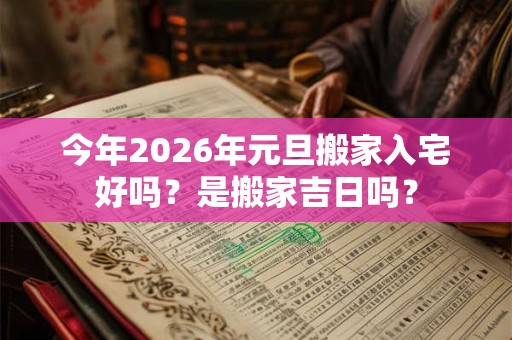 今年2026年元旦搬家入宅好吗？是搬家吉日吗？