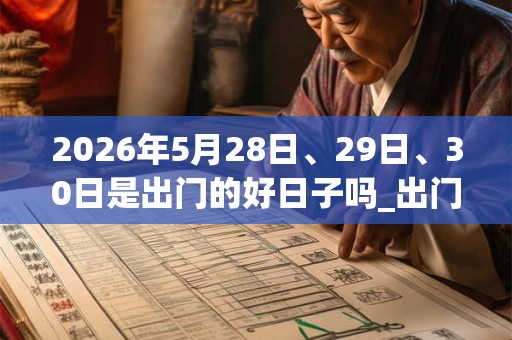 2026年5月28日、29日、30日是出门的好日子吗_出门可以吗