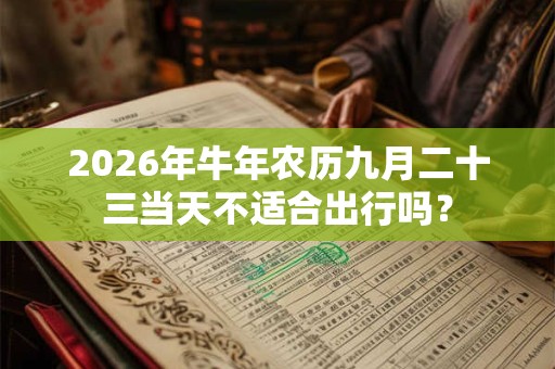 2026年牛年农历九月二十三当天不适合出行吗？