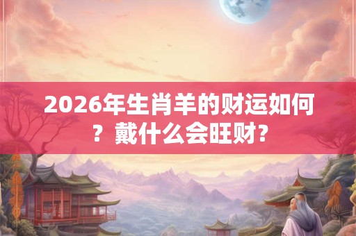 2026年生肖羊的财运如何?戴什么会旺财? 2026年生肖羊的财运如何?戴什么会旺财?