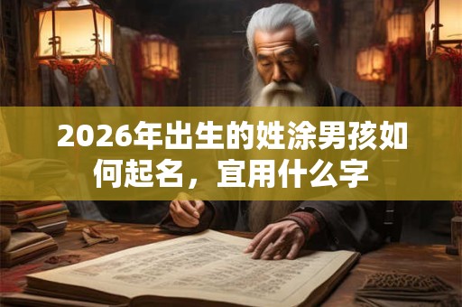 2026年出生的姓涂男孩如何起名,宜用什么字 2026年出生的姓涂男孩如何起名,宜用什么字