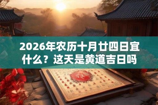 2026年农历十月廿四日宜什么?这天是黄道吉日吗 2026年农历十月廿四日宜什么?这天是黄道吉日吗