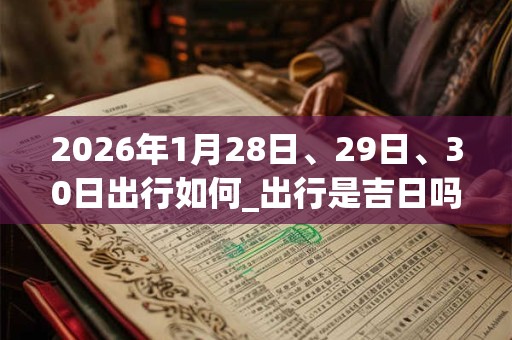 2026年1月28日、29日、30日出行如何_出行是吉日吗