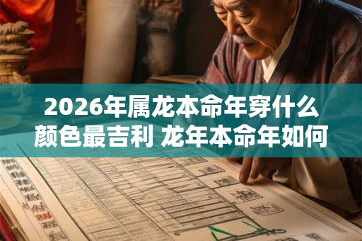 2026年属龙本命年穿什么颜色最吉利 龙年本命年如何化解太岁
