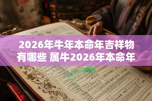 2026年牛年本命年吉祥物有哪些 属牛2026年本命年戴什么吉祥物