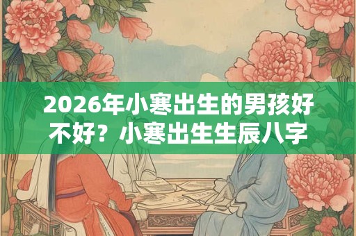 2026年小寒出生的男孩好不好?小寒出生生辰八字 2026年小寒出生的男孩好不好?小寒出生生辰八字