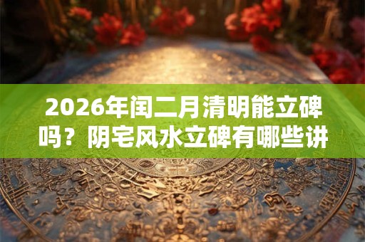 2026年闰二月清明能立碑吗？阴宅风水立碑有哪些讲究？