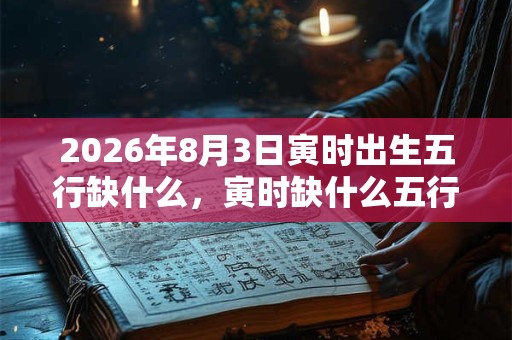 2026年8月3日寅时出生五行缺什么，寅时缺什么五行