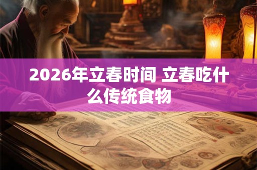 2026年立春时间 立春吃什么传统食物