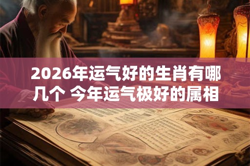 2026年运气好的生肖有哪几个 今年运气极好的属相