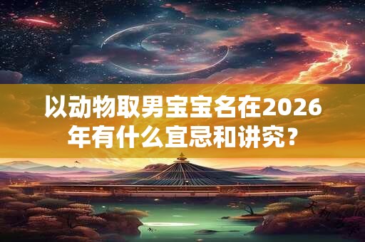 以动物取男宝宝名在2026年有什么宜忌和讲究? 以动物取男宝宝名在2026年有什么宜忌和讲究?