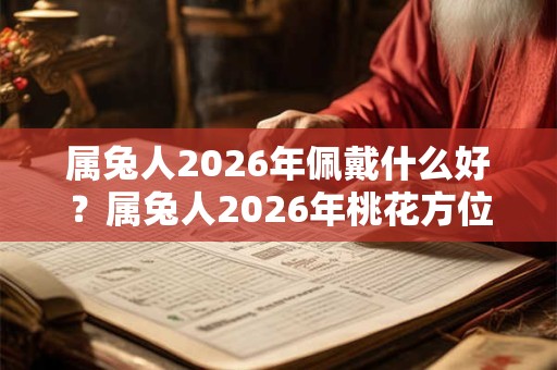 属兔人2026年佩戴什么好？属兔人2026年桃花方位