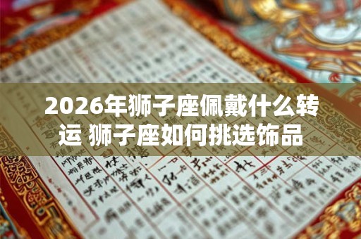 2026年狮子座佩戴什么转运 狮子座如何挑选饰品