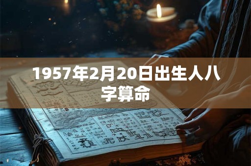 1957年2月20日出生人八字算命