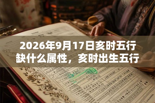 2026年9月17日亥时五行缺什么属性，亥时出生五行缺什么