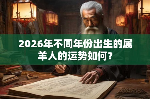 2026年不同年份出生的属羊人的运势如何? 2026年不同年份出生的属羊人的运势如何?