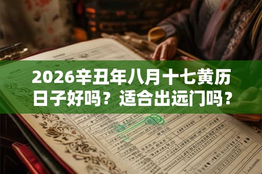 2026辛丑年八月十七黄历日子好吗？适合出远门吗？