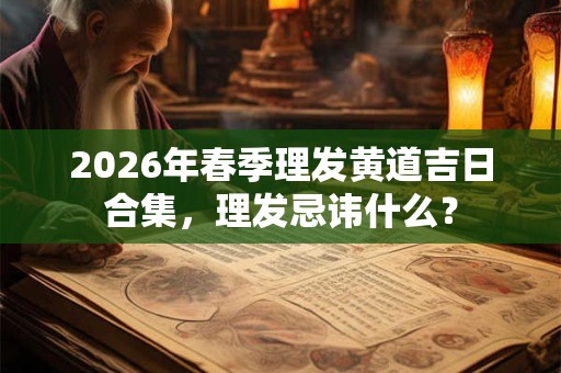 2026年春季理发黄道吉日合集,理发忌讳什么? 2026年春季理发黄道吉日合集,理发忌讳什么?