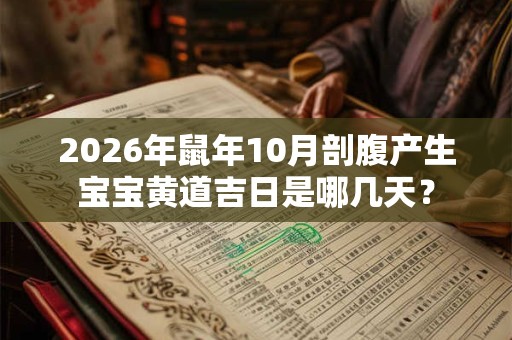 2026年鼠年10月剖腹产生宝宝黄道吉日是哪几天? 2026年鼠年10月剖腹产生宝宝黄道吉日是哪几天?