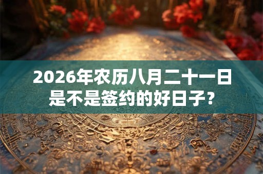 2026年农历八月二十一日是不是签约的好日子？