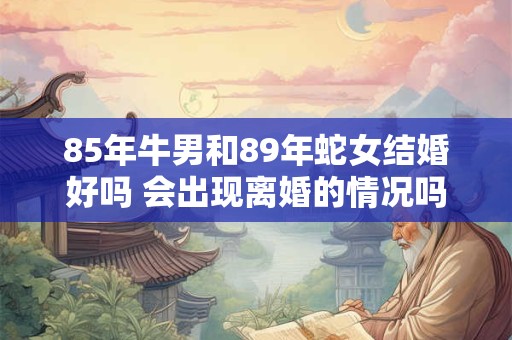 85年牛男和89年蛇女结婚好吗 会出现离婚的情况吗