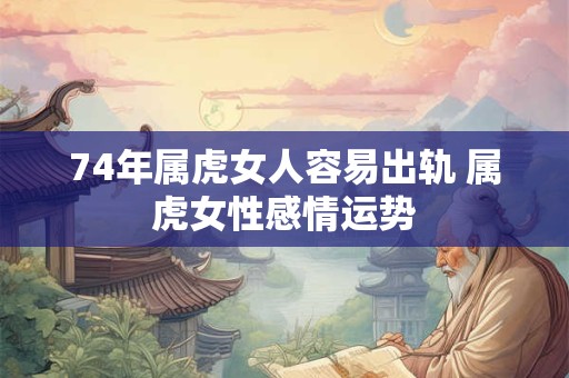 74年属虎女人容易出轨 属虎女性感情运势