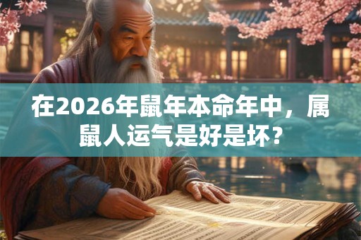 在2026年鼠年本命年中,属鼠人运气是好是坏? 在2026年鼠年本命年中,属鼠人运气是好是坏?