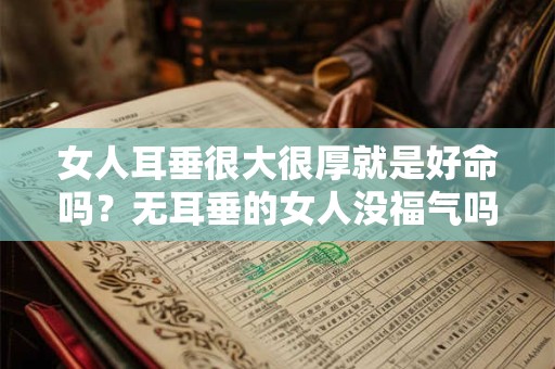 女人耳垂很大很厚就是好命吗?无耳垂的女人没福气吗? 女人耳垂很大很厚就是好命吗?无耳垂的女人没福气吗?