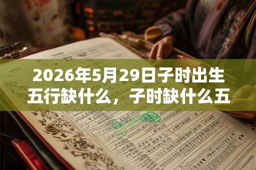 2026年5月29日子时出生五行缺什么，子时缺什么五行