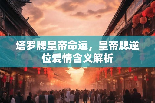 塔罗牌皇帝命运，皇帝牌逆位爱情含义解析