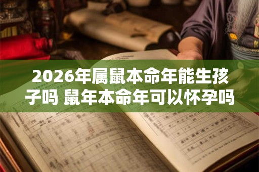 2026年属鼠本命年能生孩子吗 鼠年本命年可以怀孕吗 2026年属鼠本命年能生孩子吗 鼠年本命年可以怀孕吗