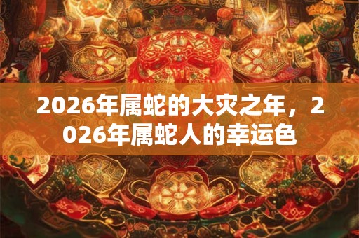 2026年属蛇的大灾之年,2026年属蛇人的幸运色 2026年属蛇的大灾之年,2026年属蛇人的幸运色