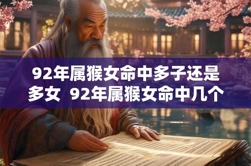92年属猴女命中多子还是多女  92年属猴女命中几个子女