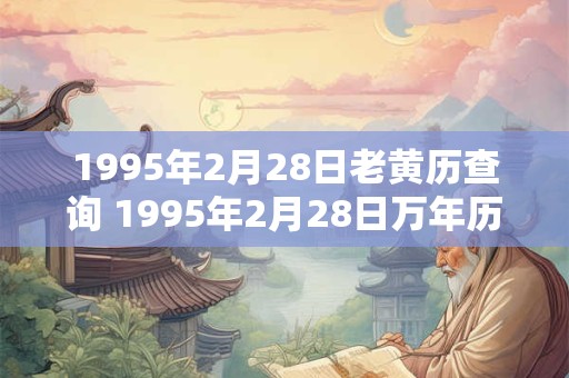 1995年2月28日老黄历查询 1995年2月28日万年历黄道吉日