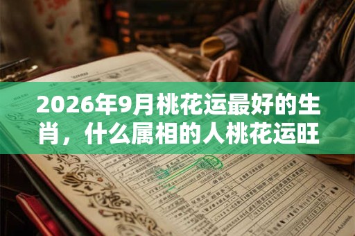 2026年9月桃花运最好的生肖，什么属相的人桃花运旺？