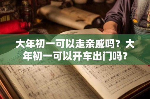 大年初一可以走亲戚吗？大年初一可以开车出门吗？